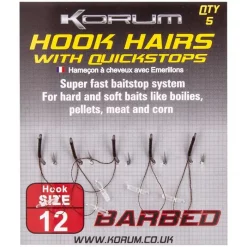 Korum Quickstop Am Haarvorfach, Widerhaken -Angebote Korum Store korum barbed hook hairs with quickstop